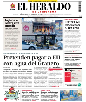 Cover of El Heraldo de Chihuahua