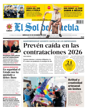 Cover of El Sol de Puebla