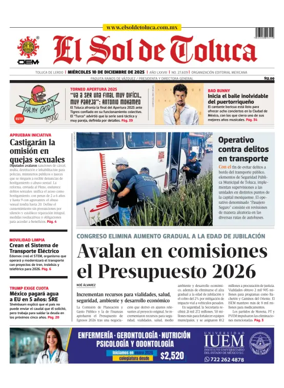 Cover of El Sol de Toluca