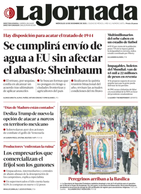 Cover of La Jornada