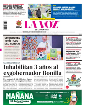 Cover of La Voz de la Frontera