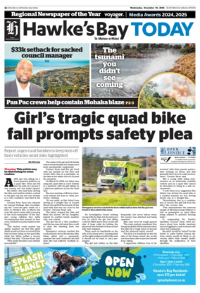 Cover of Hawke's Bay Today