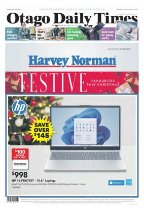 Cover of Otago Daily Times