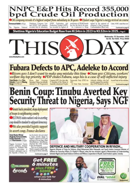 Cover of THISDAY