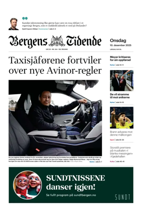 Cover of Bergens Tidende