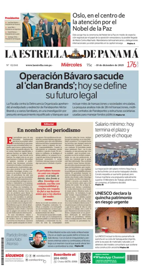 Cover of La Estrella de Panama