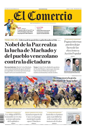 Cover of Diario El Comercio