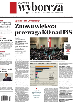 Cover of Gazeta Wyborcza