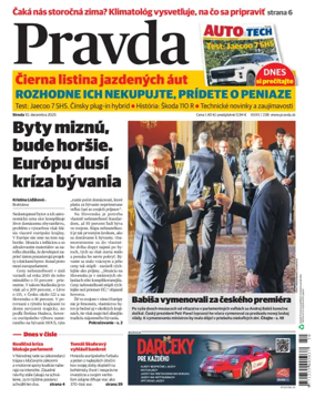Cover of Pravda of Slovakia