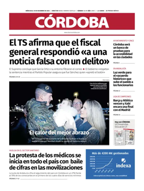 Cover of Diario Córdoba