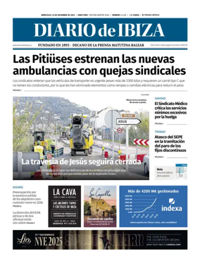 Cover of Diario de Ibiza