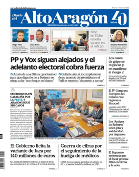 Cover of Diario del Alto Aragón