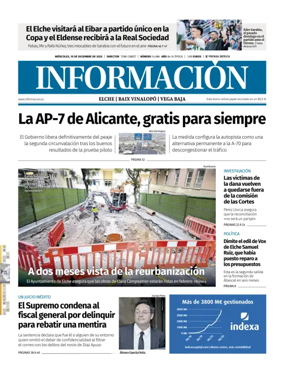 Cover of Diario Informacion (Elche y Vega Baja)