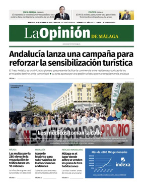Cover of La Opinión de Málaga