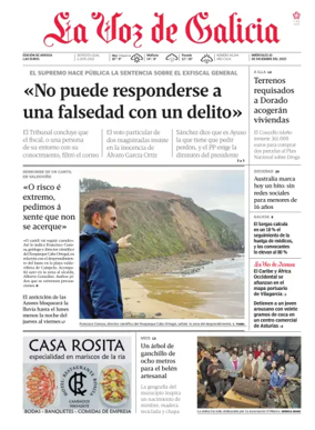 Cover of La Voz de Galicia (Arousa)
