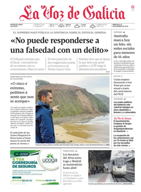 Cover of La Voz de Galicia (Monforte)