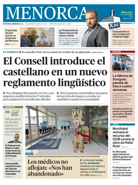 Cover of Menorca Diario Insular