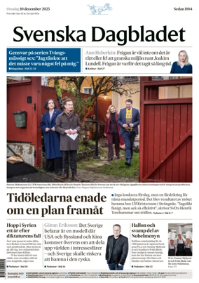 Cover of Svenska Dagbladet