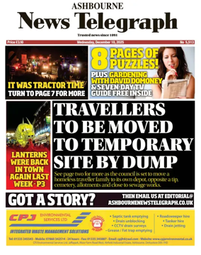 Cover of Ashbourne News Telegraph