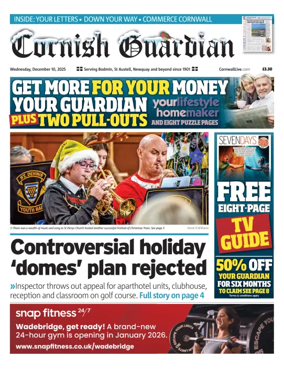 Cover of Cornish Guardian (Newquay & the North Coast)