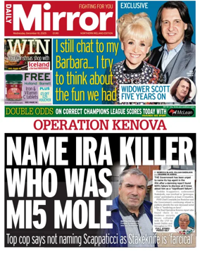 Cover of Daily Mirror (Northern Ireland)