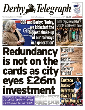 Cover of Derby Telegraph