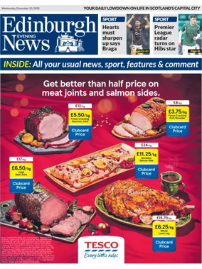 Cover of Edinburgh Evening News