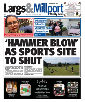 Cover of Largs & Millport Weekly News