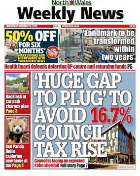 Cover of North Wales Weekly News