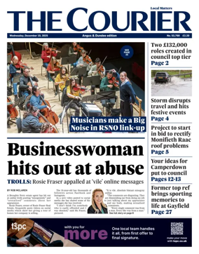 Cover of The Courier & Advertiser (Angus and The Mearns Edition)