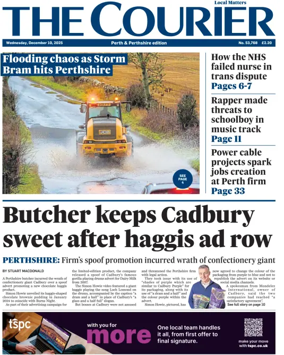 Cover of The Courier & Advertiser (Perth and Perthshire Edition)