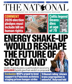 Cover of The National (Scotland)
