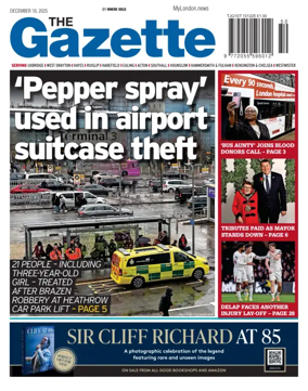 Cover of Uxbridge Gazette