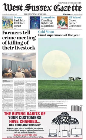 Cover of West Sussex Gazette