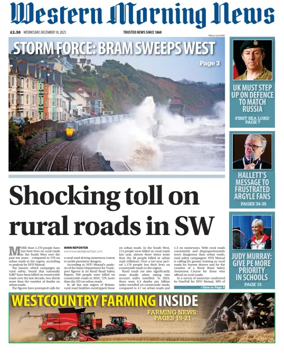 Cover of Western Morning News