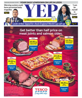 Cover of Yorkshire Evening Post