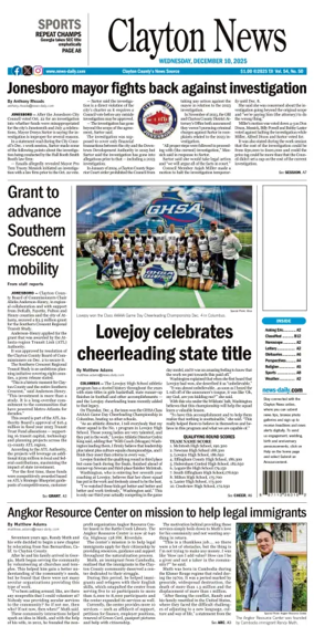 Cover of Clayton News