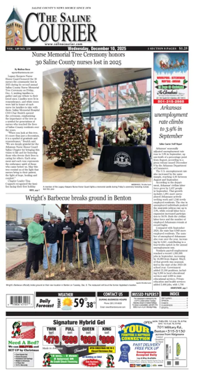 Cover of The Saline Courier