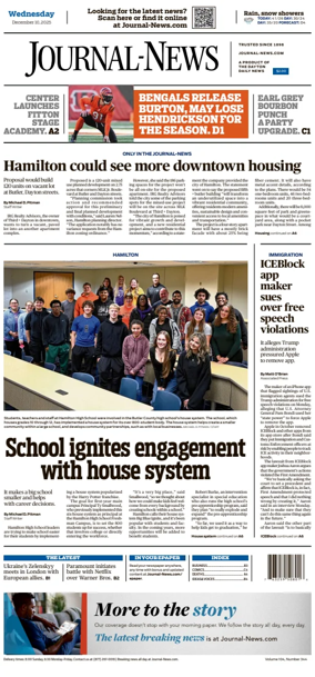 Cover of Hamilton Journal News