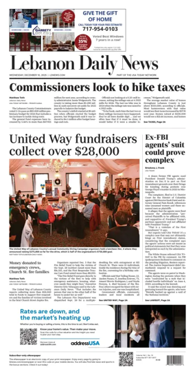 Cover of Lebanon Daily News