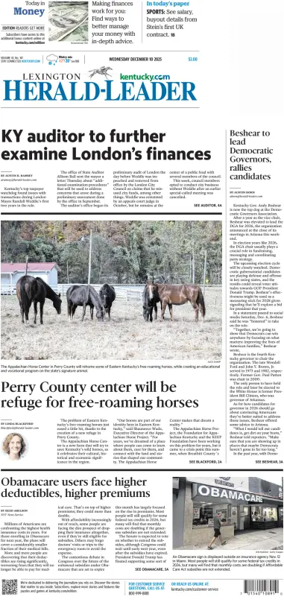 Cover of Lexington Herald-Leader