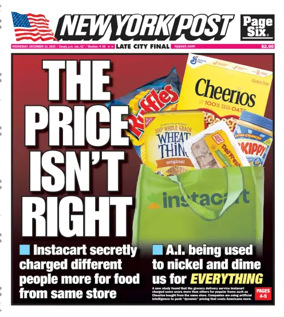 Cover of New York Post