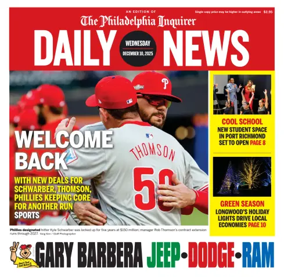 Cover of Philadelphia Daily News