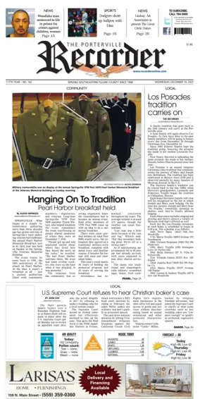 Cover of Porterville Recorder