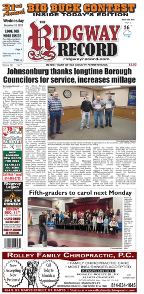 Cover of Ridgway Record