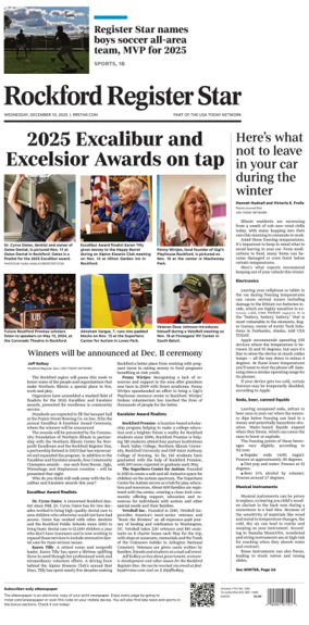 Cover of Rockford Register Star