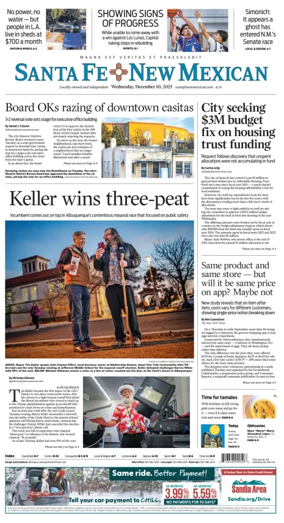 Cover of Santa Fe New Mexican