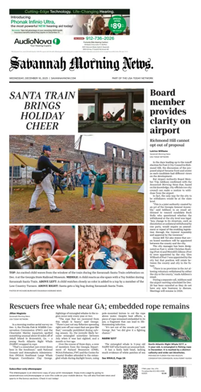 Cover of Savannah Morning News