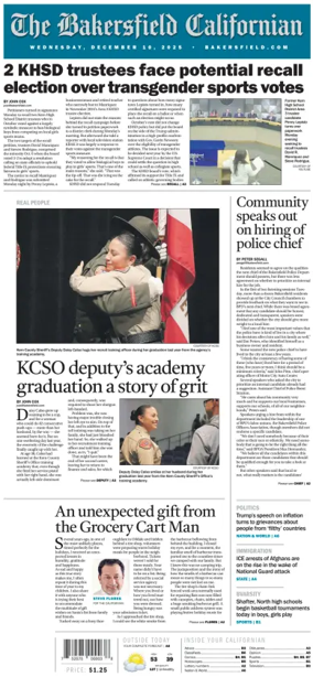 Cover of The Bakersfield Californian