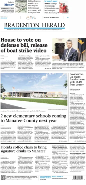 Cover of The Bradenton Herald